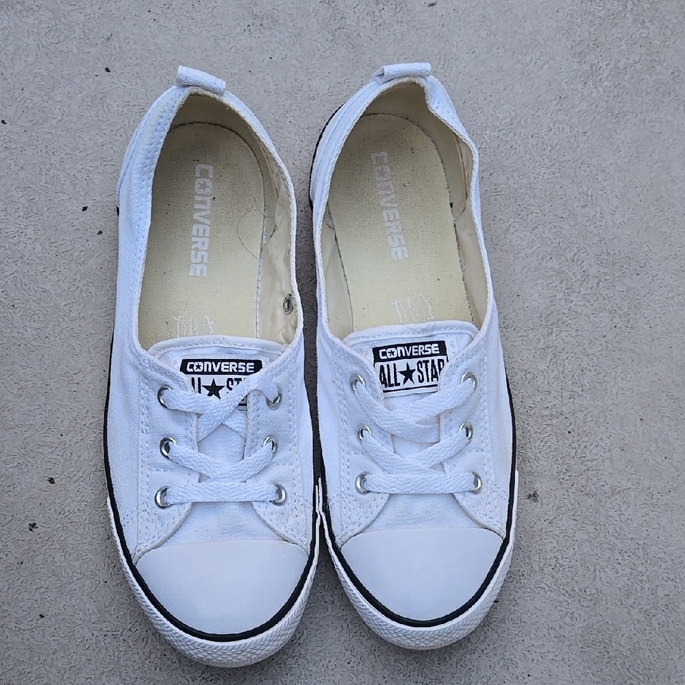 Converse White Women's Flats